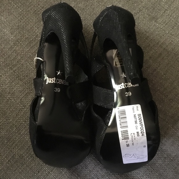 New Just Cavalli 5” black cage sandals 39 8.5 - Picture 10 of 11